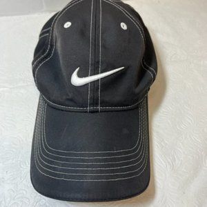 Black w/White Trim Logo NIKEGOLF Cap Hat Adjustable